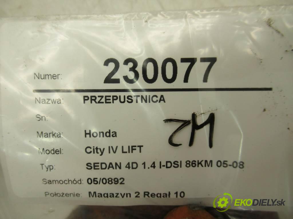 Honda City IV LIFT  2007 61 kw SEDAN 4D 1.4 I-DSI 86KM 05-08 1400 škrtíci klapka  (Škrticí klapky)