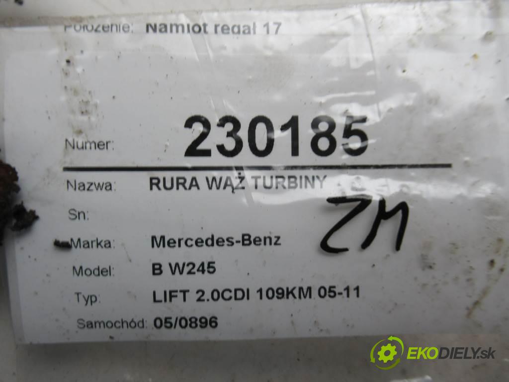 Mercedes-Benz B W245  2009  LIFT 2.0CDI 109KM 05-11 1991 Rúra hadica turba A1695280482 (Hadice)