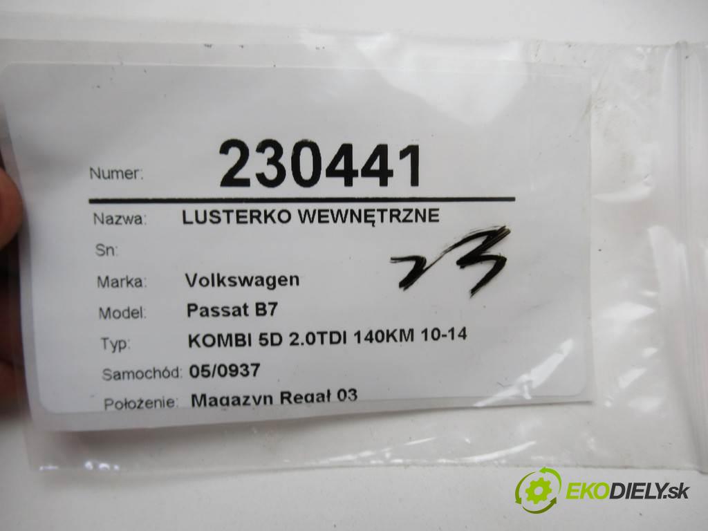 Volkswagen Passat B7  2012 103kw KOMBI 5D 2.0TDI 140KM 10-14 2000 zpětné zrcátko vnitřní 1K0857511 (Světla vnitřní)
