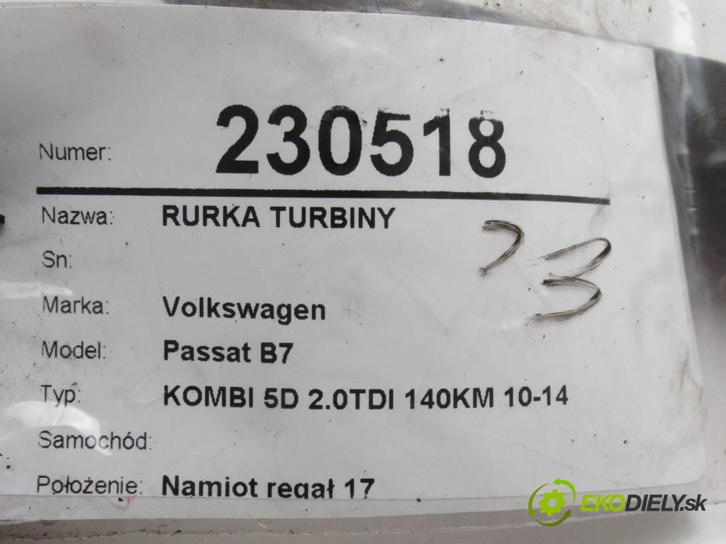 Volkswagen Passat B7    KOMBI 5D 2.0TDI 140KM 10-14  rúrka turba 03L145736D (Hadice)