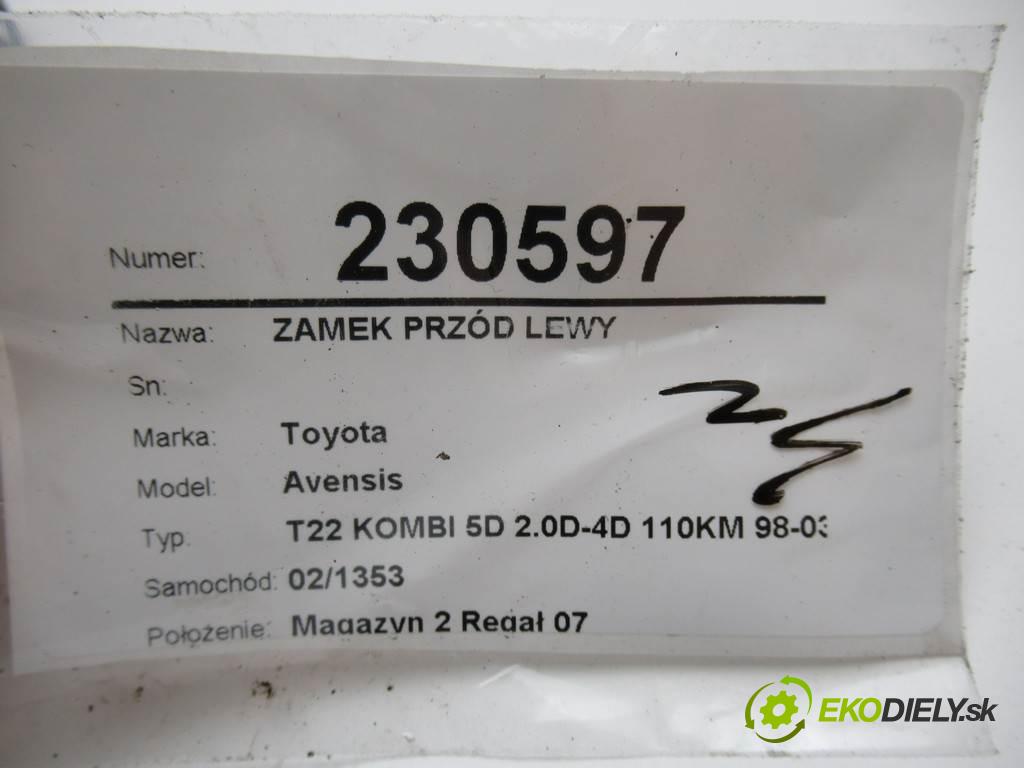 Toyota Avensis  2001 81 kw T22 KOMBI 5D 2.0D-4D 110KM 98-03 2000 zámok přední část levý