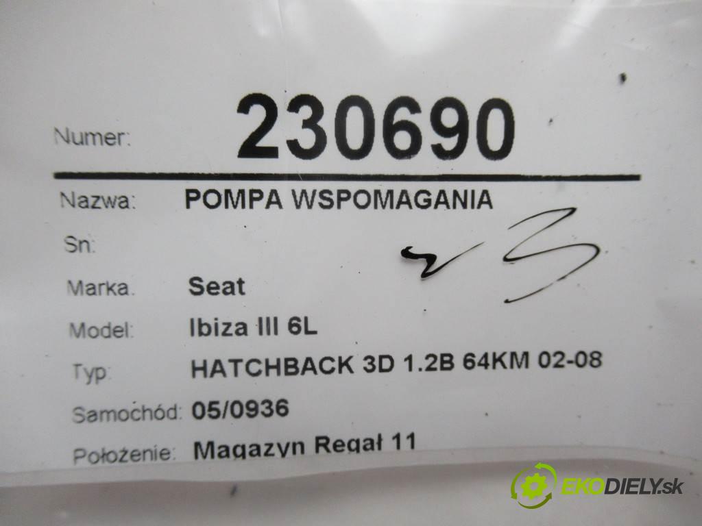 Seat Ibiza III 6L  2002 47kw HATCHBACK 3D 1.2B 64KM 02-08 1200 Pumpa servočerpadlo M15521285A2 (Servočerpadlá, pumpy riadenia)