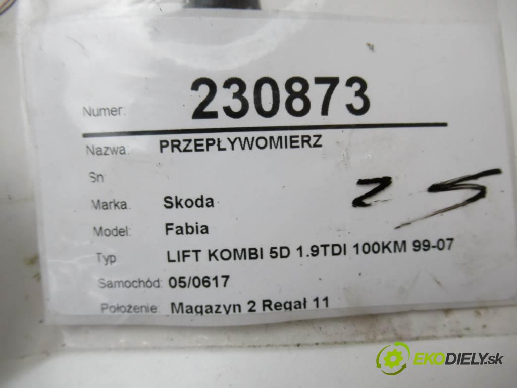 Skoda Fabia  2006  LIFT KOMBI 5D 1.9TDI 100KM 99-07 1900 Váha vzduchu 038906461B (Váhy vzduchu)