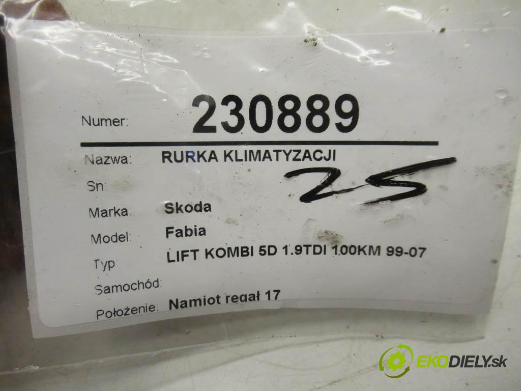 Skoda Fabia    LIFT KOMBI 5D 1.9TDI 100KM 99-07  rúrka klimatizácie 6Q1820741M (Rúrky klimatizácie)
