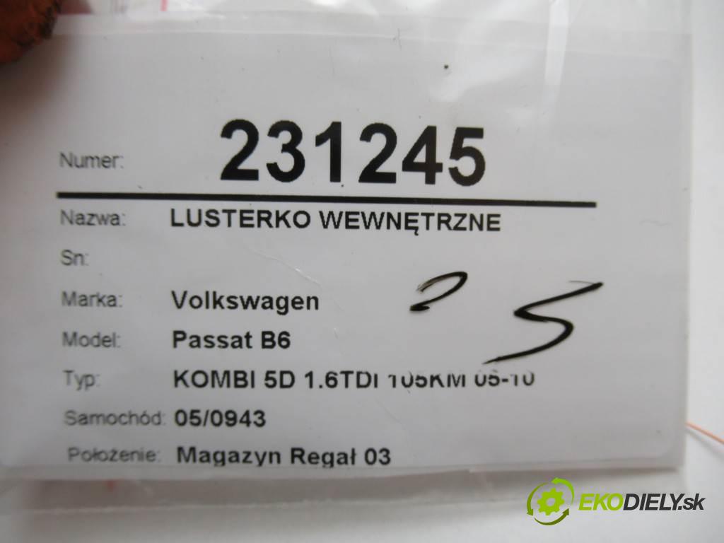 Volkswagen Passat B6  2010  KOMBI 5D 1.6TDI 105KM 05-10 1600 zpětné zrcátko vnitřní 3C0857511 (Světla vnitřní)
