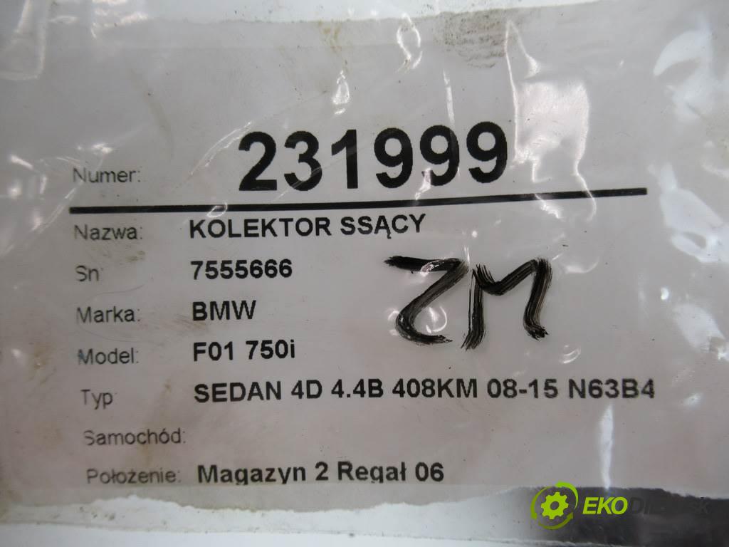 BMW F01 750i    SEDAN 4D 4.4B 408KM 08-15 N63B44A  Potrubie sacie, sanie 7555666 (Sacie potrubia)