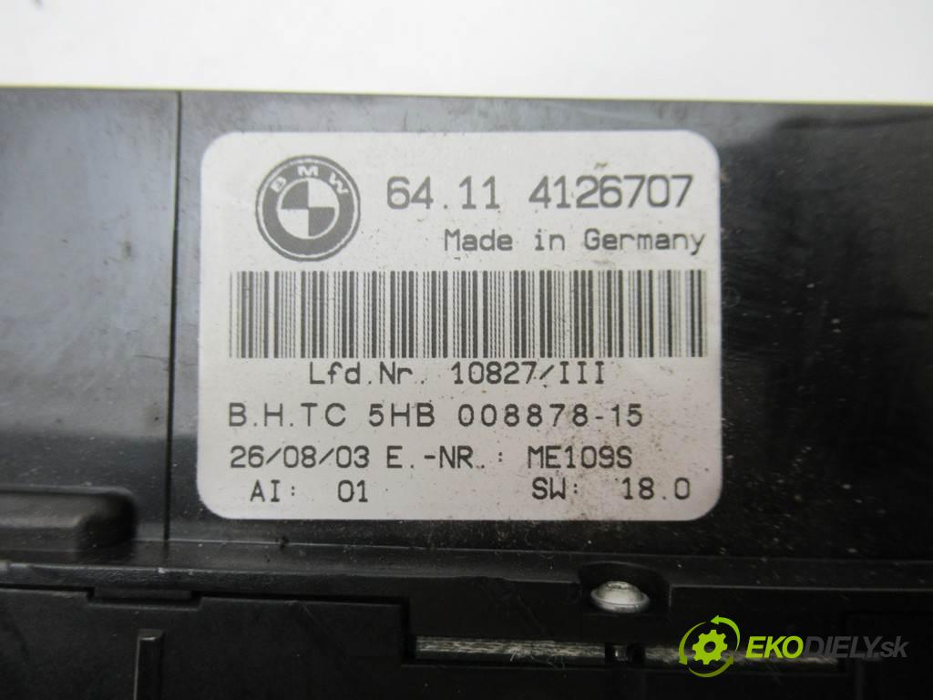 BMW 3 E46 LIFT  2003  LIFT SEDAN 4D 2.0D 150KM 01-07 2000 Panel ovládania kúrenia 4126707 (Prepínače, spínače, tlačidlá a ovládače kúrenia)