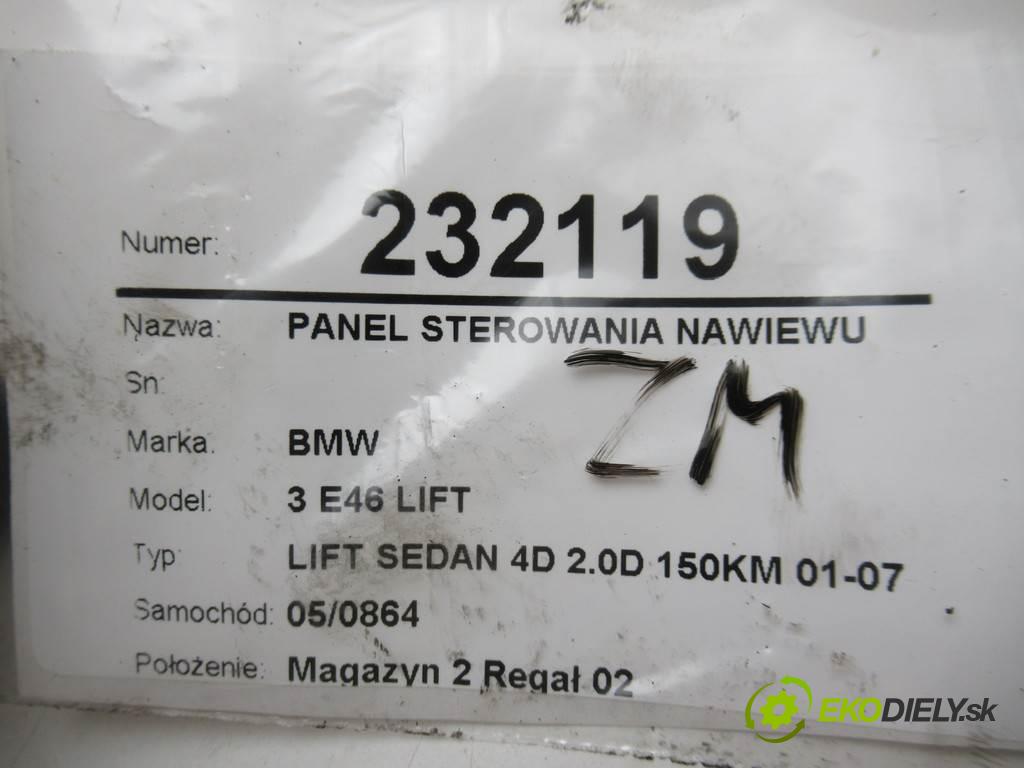 BMW 3 E46 LIFT  2003  LIFT SEDAN 4D 2.0D 150KM 01-07 2000 Panel ovládania kúrenia 4126707 (Prepínače, spínače, tlačidlá a ovládače kúrenia)