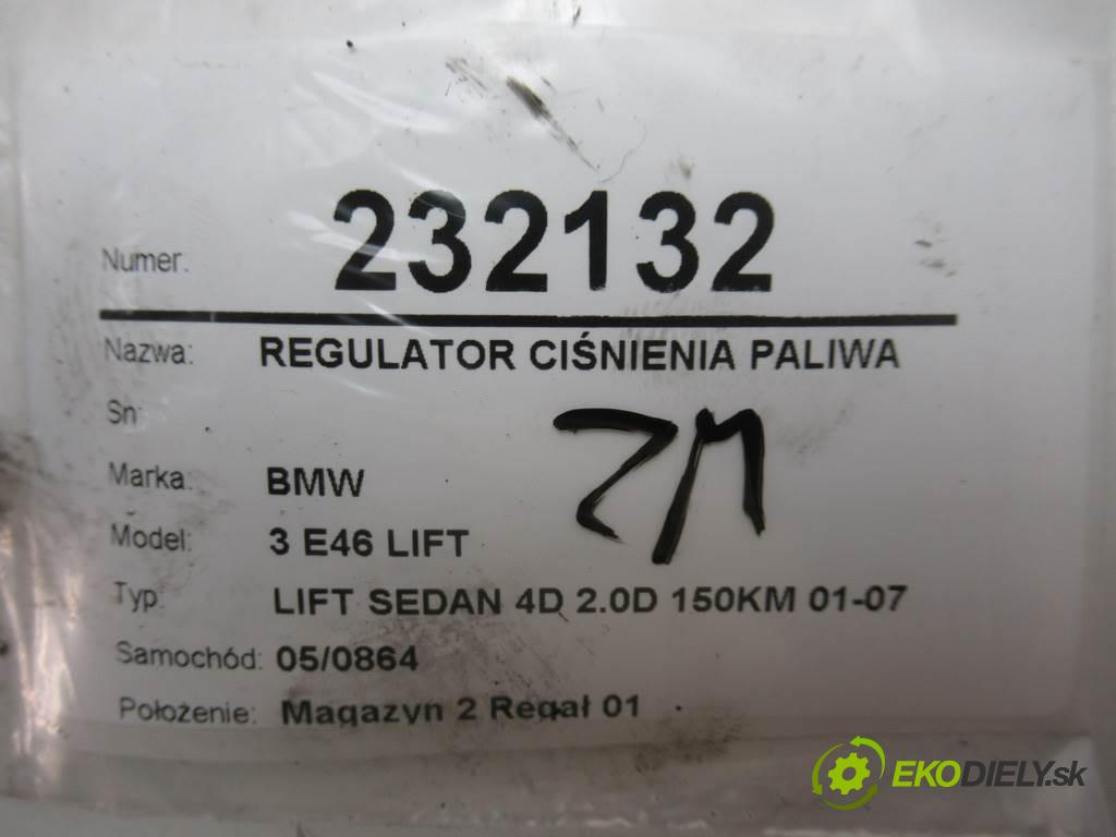 BMW 3 E46 LIFT  2003  LIFT SEDAN 4D 2.0D 150KM 01-07 2000 Regulátor tlaku paliva  (Ostatné)