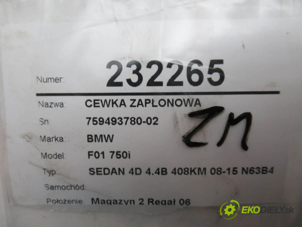 BMW F01 750i    SEDAN 4D 4.4B 408KM 08-15 N63B44A  Cievka zapaľovacia 759493780-02 (Zapaľovacie cievky, moduly)