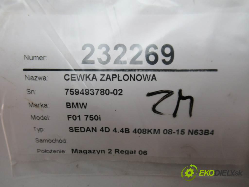 BMW F01 750i    SEDAN 4D 4.4B 408KM 08-15 N63B44A  cívka zapalovací 759493780-02 (Zapalovací cívky, moduly)