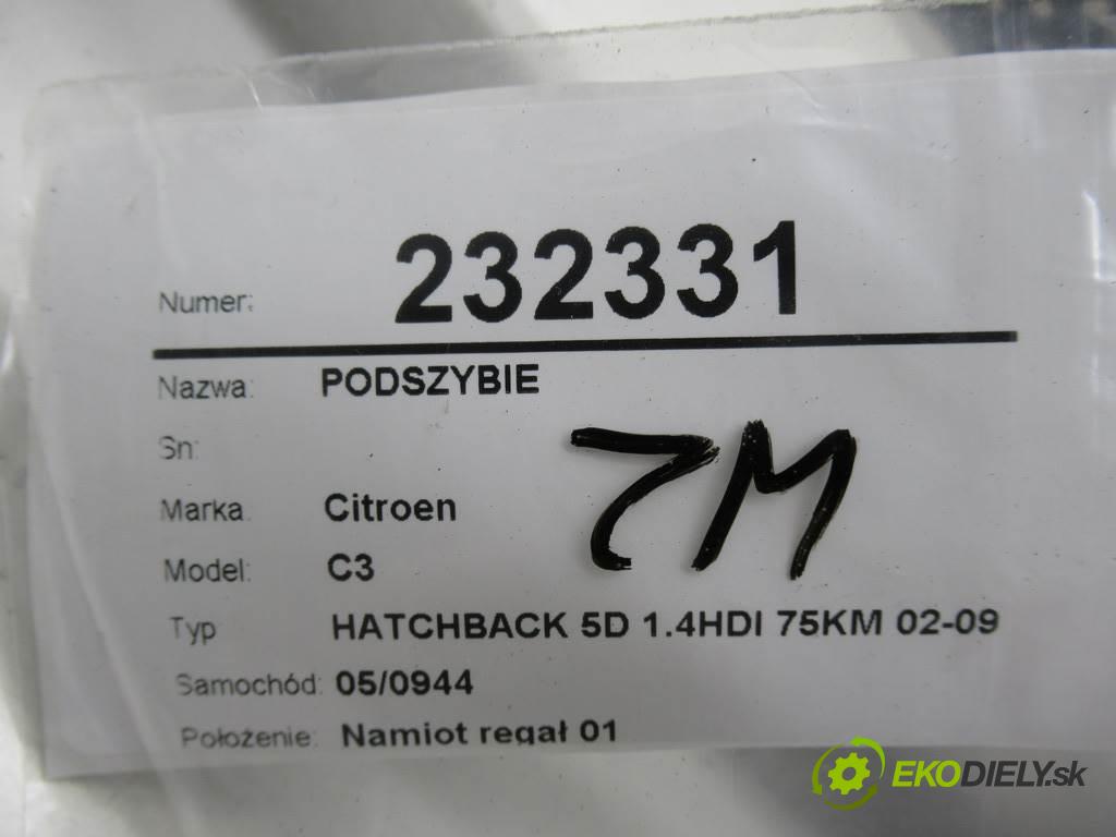 Citroen C3  2002  HATCHBACK 5D 1.4HDI 75KM 02-09 1400 Torpédo, plast pod čelné okno 9637992377  (Torpéda)