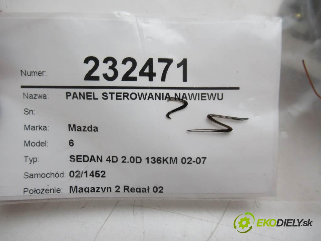 Mazda 6  2005 100 kw SEDAN 4D 2.0D 136KM 02-07 2000 Panel ovládania kúrenia  (Prepínače, spínače, tlačidlá a ovládače kúrenia)