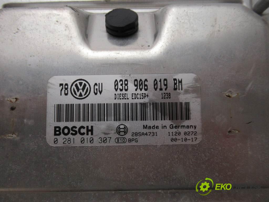 Volkswagen Passat B5 FL  2001  SEDAN 4D 1.9TDI 101KM 00-05 1900 riadiaca jednotka Motor 0281010307 (Riadiace jednotky)