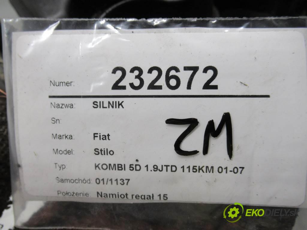 Fiat Stilo  2003  KOMBI 5D 1.9JTD 115KM 01-07 1900 motor 192A1000 (Motory (kompletní))