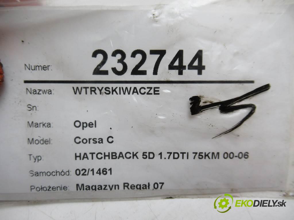Opel Corsa C  2001  HATCHBACK 5D 1.7DTI 75KM 00-06 1700 vstřikovací ventily TJBB01901D