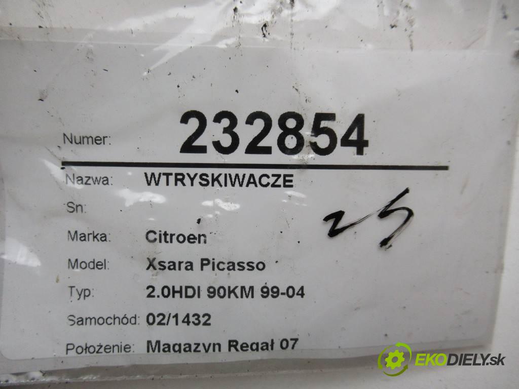 Citroen Xsara Picasso  2000 66 kw 2.0HDI 90KM 99-04 2000 vstřikovací ventily 9637536080