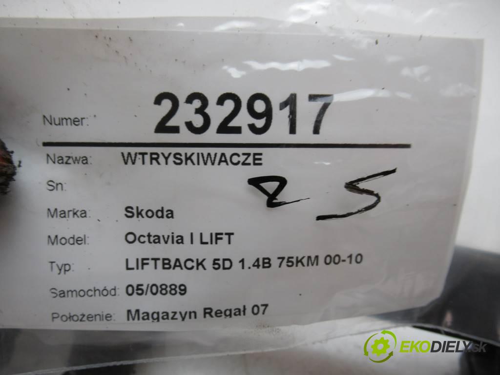 Skoda Octavia I LIFT  2003  LIFTBACK 5D 1.4B 75KM 00-10 1400 Lišta vstrekovacia Vstrekovacie ventily 047906031C (Vstrekovacie lišty)