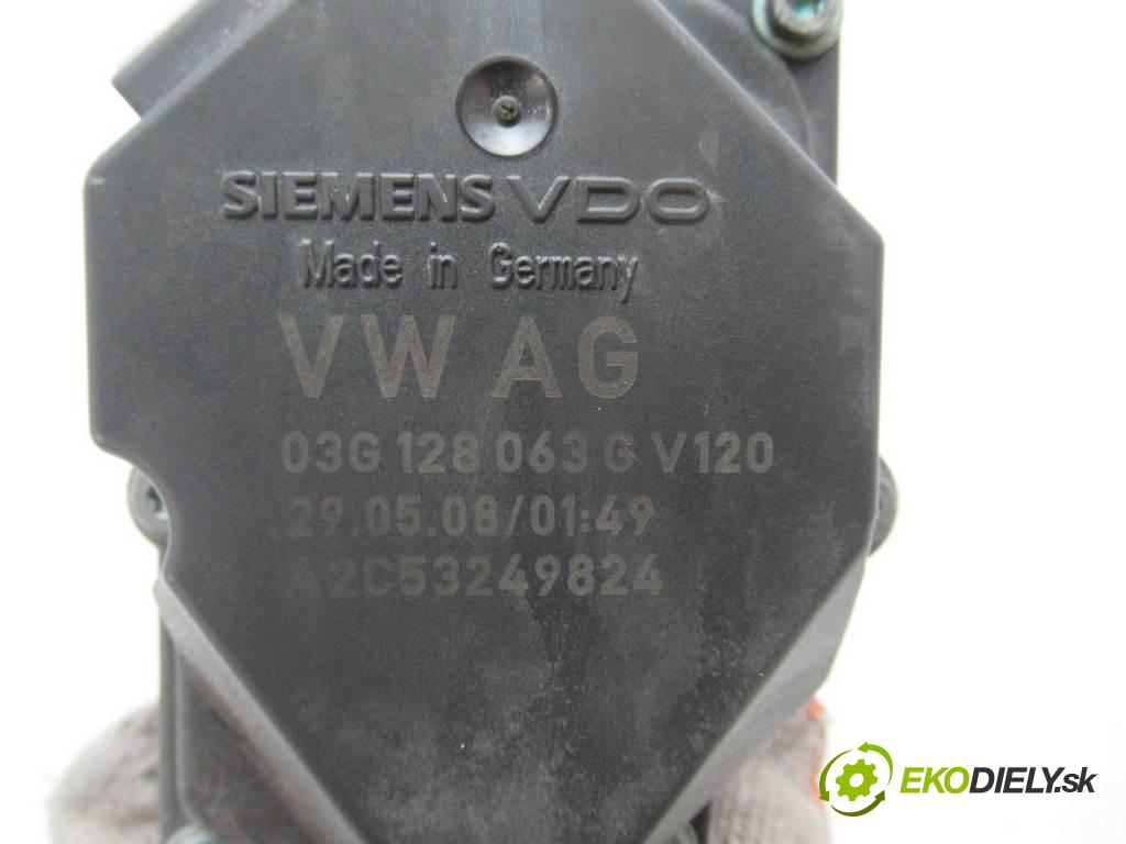 Seat Leon II  2008  HATCHBACK 5D 1.9TDI 105KM 05-09 1900 Škrtiaca klapka 03G128063G (Škrtiace klapky)