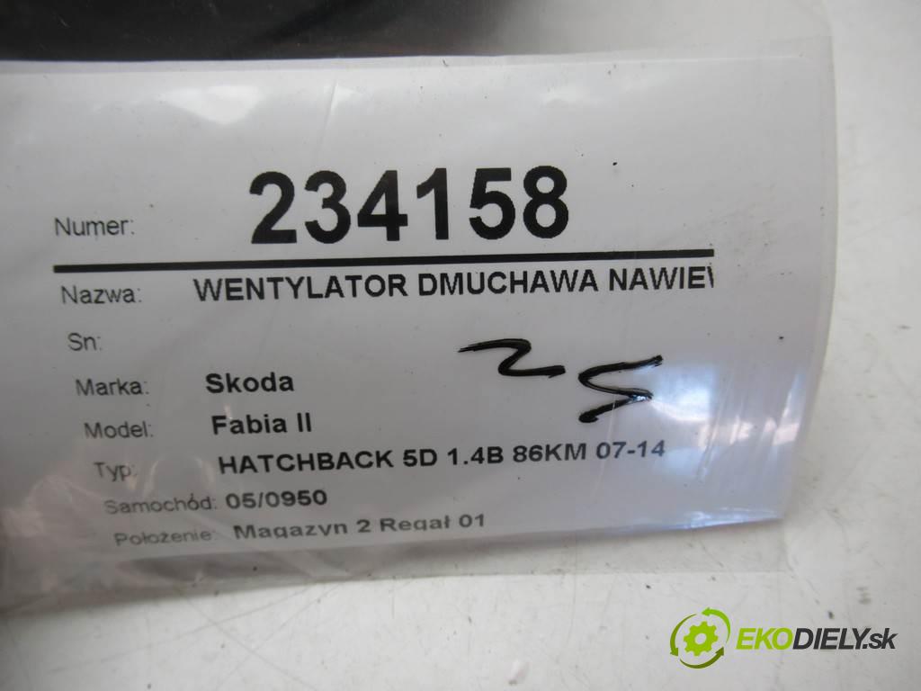 Skoda Fabia II  2008  HATCHBACK 5D 1.4B 86KM 07-14 1400 ventilátor - topení 6Q1819015G (Ventilátory topení)