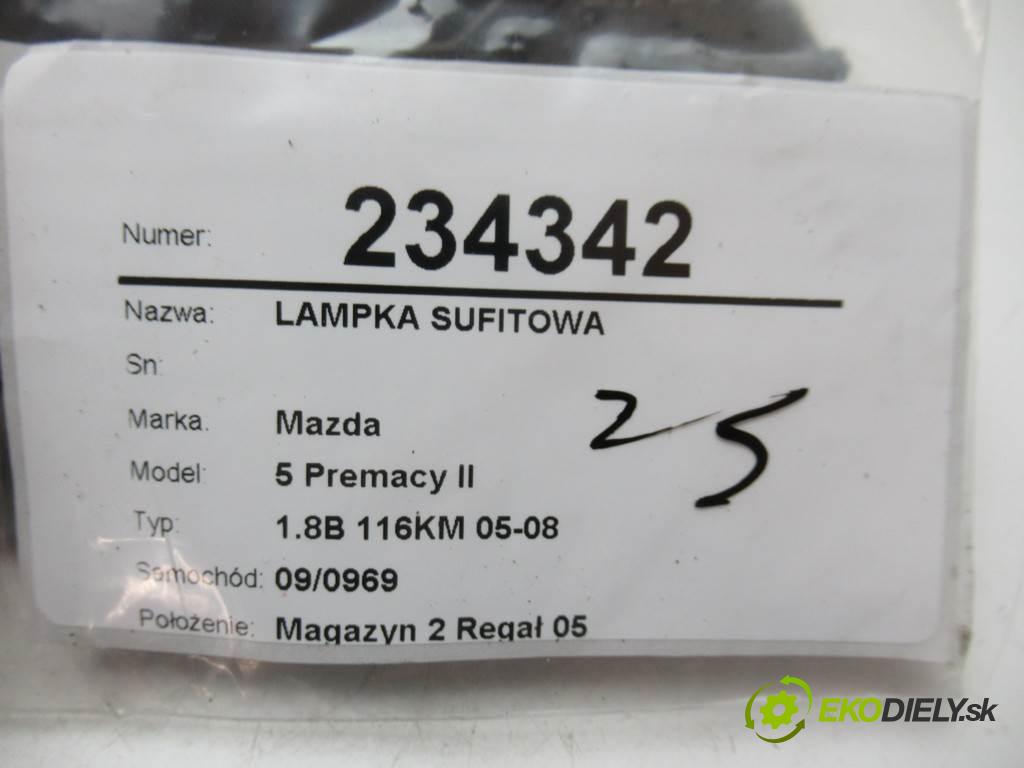 Mazda 5 Premacy II  2006 85 kW 1.8B 116KM 05-08 1800 svetlo stropné  (Osvetlenie interiéru)