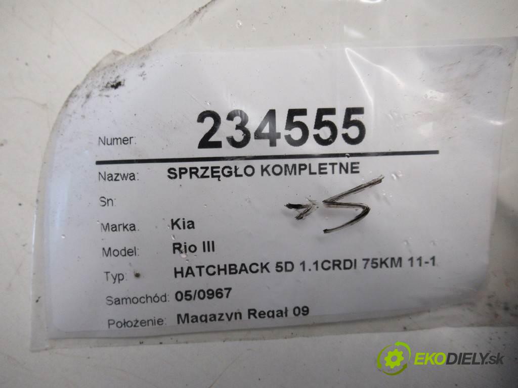 Kia Rio III  2013 55 kW HATCHBACK 5D 1.1CRDI 75KM 11-17 1100 Spojková sada (bez ložiska) komplet  (Kompletné sady (bez ložiska))
