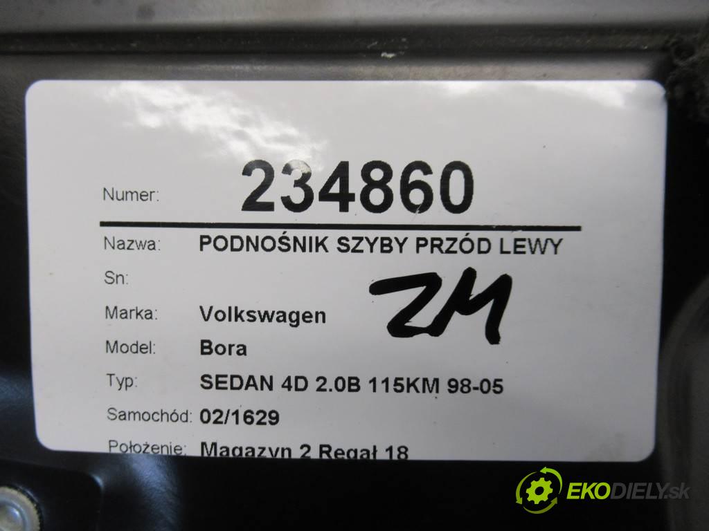 Volkswagen Bora  1999 85 kW SEDAN 4D 2.0B 115KM 98-05 2000 mechanismus okna přední část levý 1J4837729AA