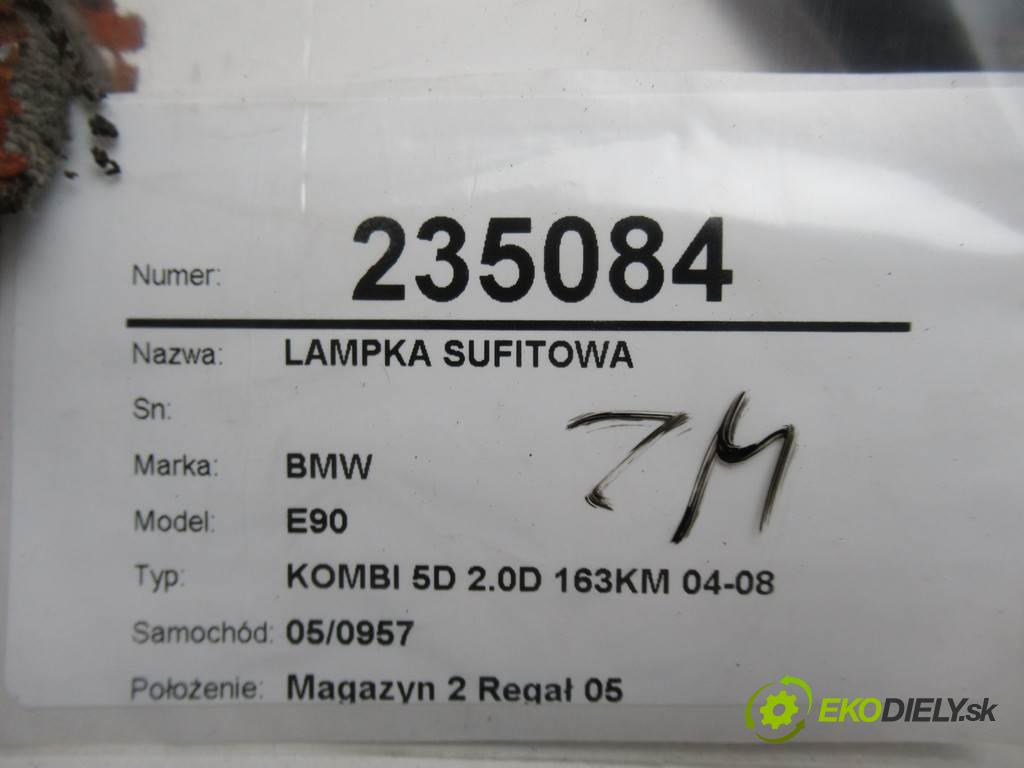 BMW E90  2005  KOMBI 5D 2.0D 163KM 04-08 2000 světlo stropní 6976291 (Osvětlení interiéru)