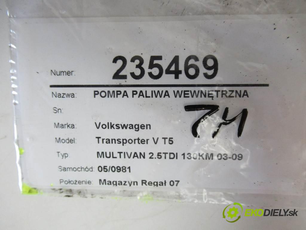 Volkswagen Transporter V T5  2004  MULTIVAN 2.5TDI 130KM 03-09 2500 pumpa paliva vnitřní 7H0919050B (Palivové pumpy, čerpadla)