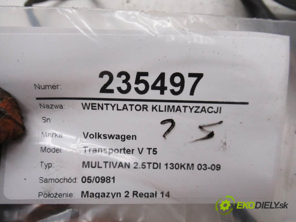 Volkswagen Transporter V T5  2004  MULTIVAN 2.5TDI 130KM 03-09 2500 ventilátor klimatizace 7H0959455C (Ventilátory chladičů klimatizace)