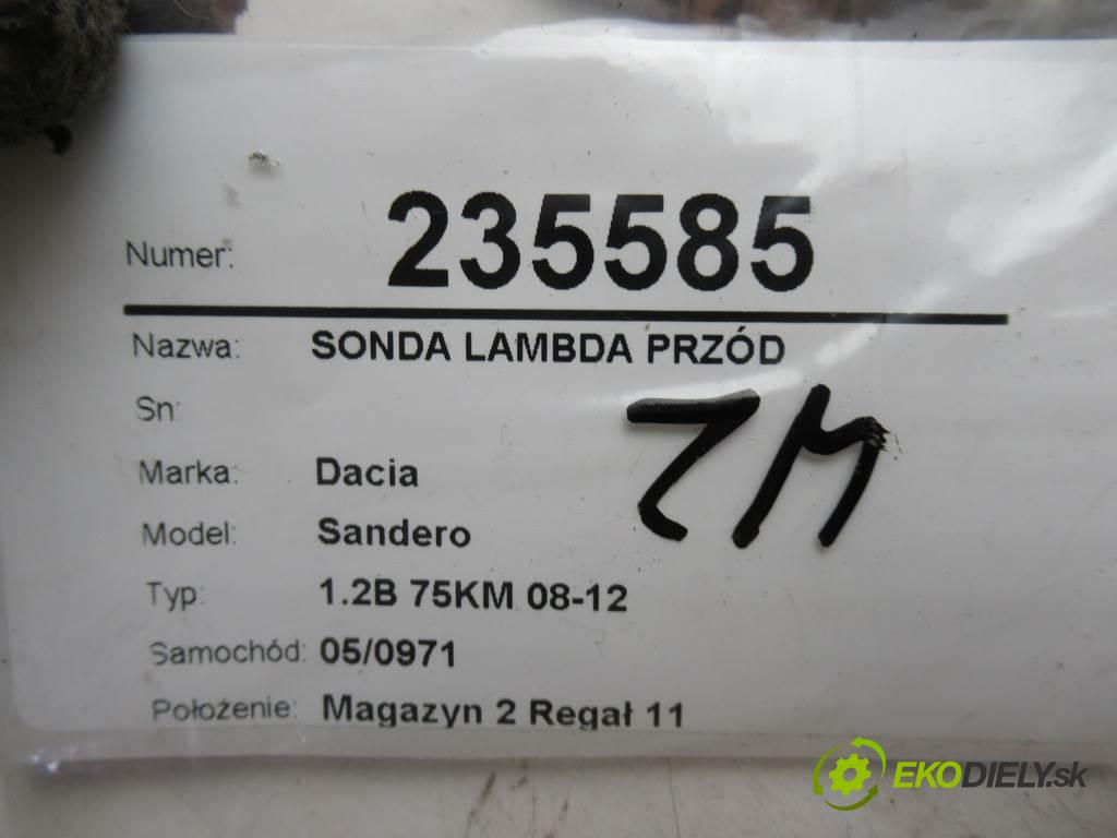 Dacia Sandero  2009 55 kW 1.2B 75KM 08-12 1149 sonda lambda přední část H7700274189 (Lambda sondy)