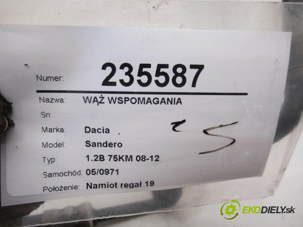 Dacia Sandero  2009 55 kW 1.2B 75KM 08-12 1149 hadica servočerpadlo 8200530131 (Rúrky, hadice servočerpadla)