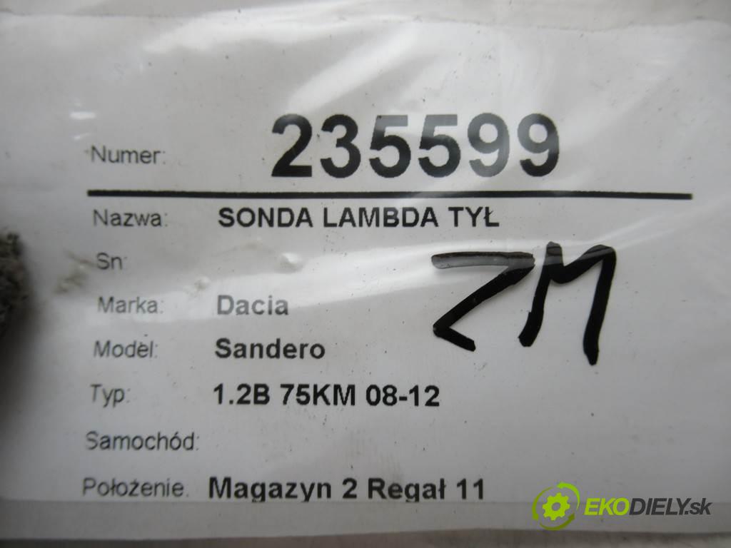 Dacia Sandero    1.2B 75KM 08-12  sonda lambda zadní část H7700274189 (Lambda sondy)