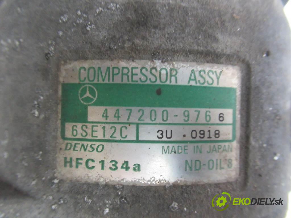 Mercedes-Benz W168  1999  1.6B 102KM 97-04 1600 kompresor klimatizace 447200-9766 (Kompresory)