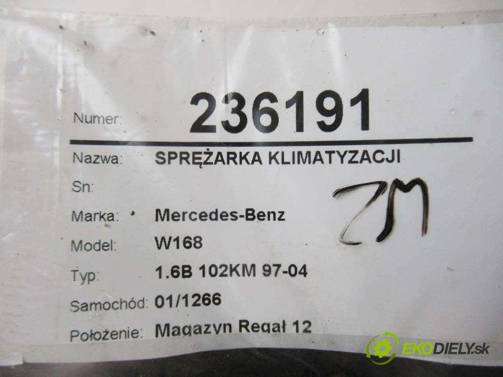 Mercedes-Benz W168  1999  1.6B 102KM 97-04 1600 kompresor klimatizace 447200-9766 (Kompresory)