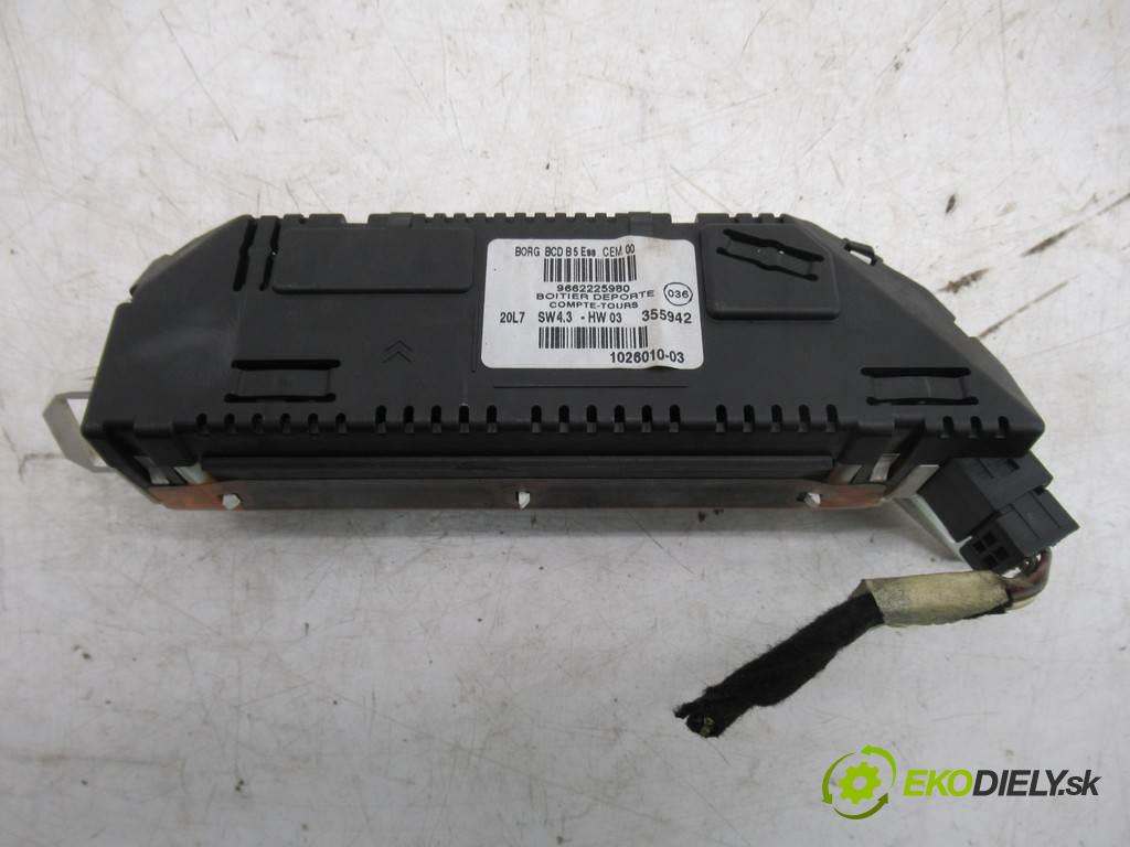 Citroen C4    HATCHBACK 5D 1.6B 109KM 04-10  Dislpej 9662225980 (Prístrojové dosky, displeje)