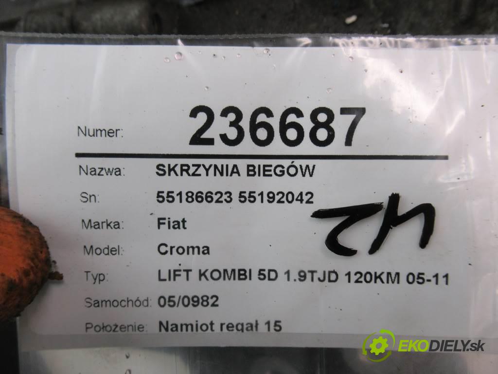 Fiat Croma  2010  LIFT KOMBI 5D 1.9TJD 120KM 05-11 1900 Prevodovka - 55186623 55192042 (Prevodovky)