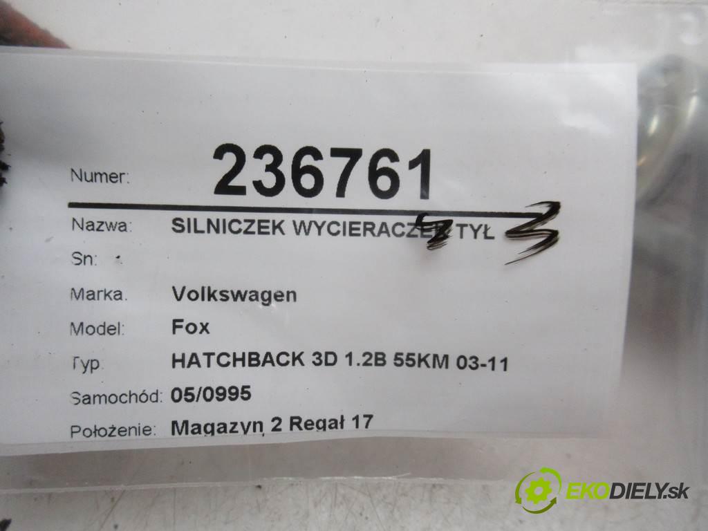 Volkswagen Fox  2006  HATCHBACK 3D 1.2B 55KM 03-11 1200 motorek stěračů zadní část 5Z6955711