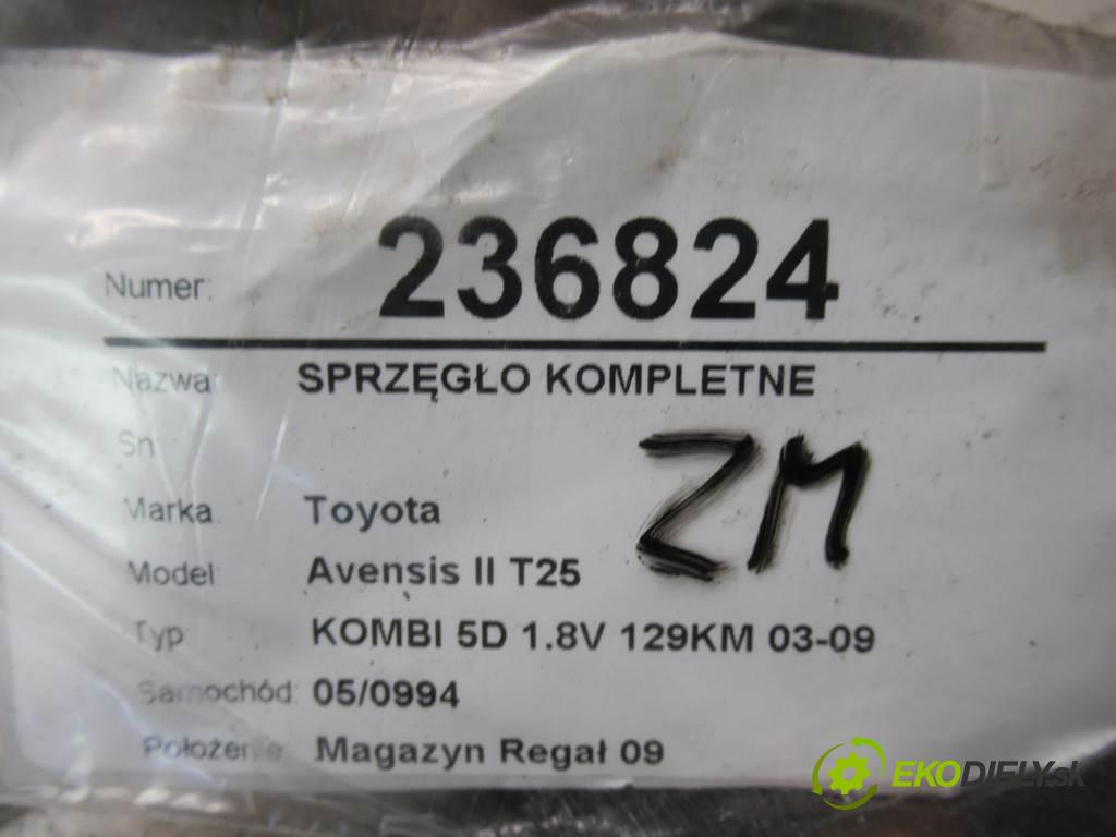 Toyota Avensis II T25  2007 95 kW KOMBI 5D 1.8V 129KM 03-09 1800 spojková sada bez ložiska komplet  (Kompletní sady (bez ložiska))