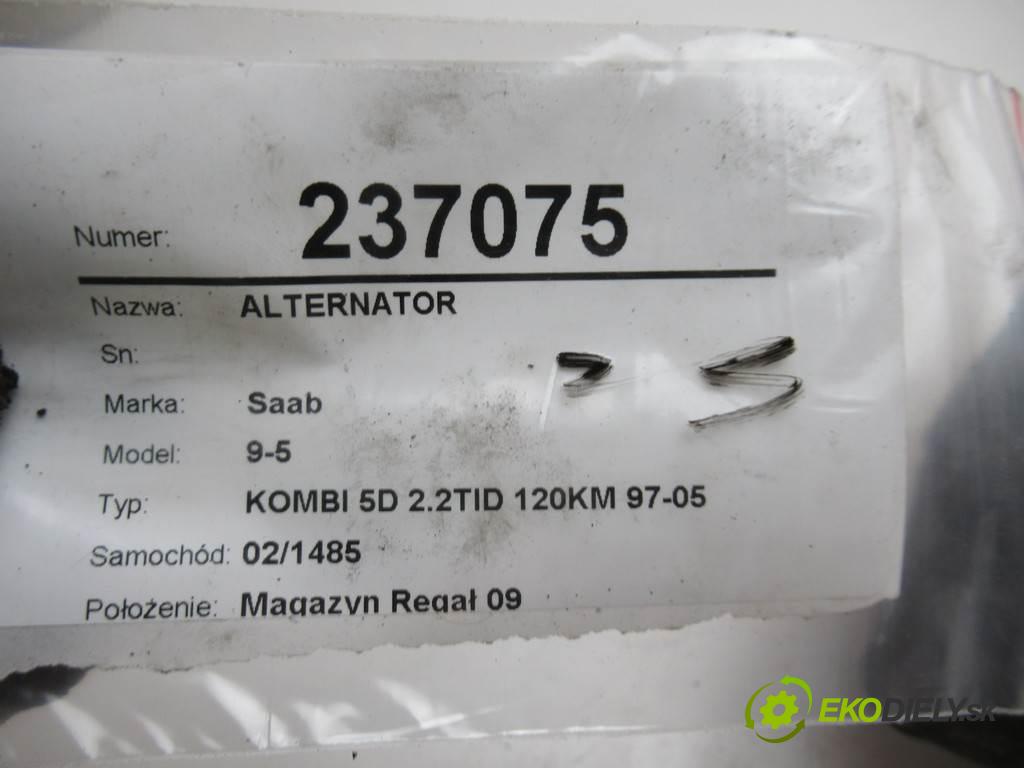 Saab 9-5  2002 88  KOMBI 5D 2.2TID 120KM 97-05 2200 Alternátor 0124525040 (Alternátory)