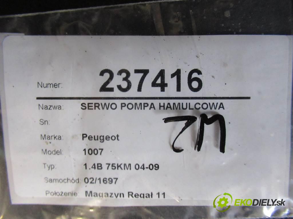 Peugeot 1007  2005  1.4B 75KM 04-09 1400 posilovač pumpa brzdová 9649329580 (Posilovače brzd)