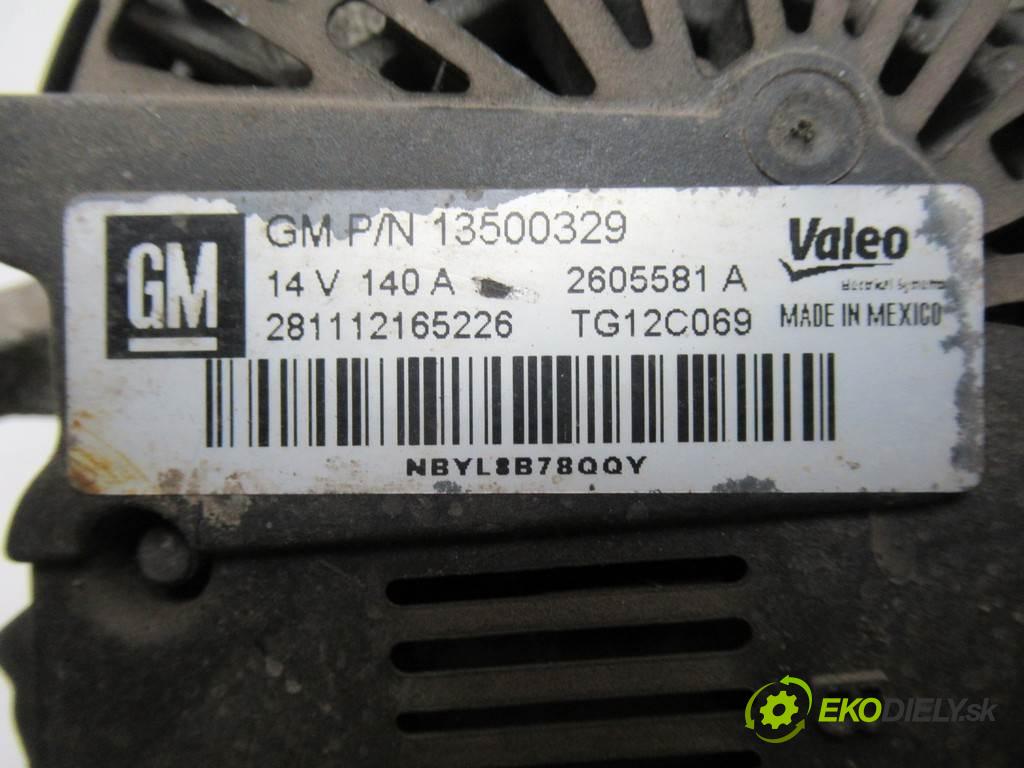Opel Insignia  2009  KOMBI 5D 1.8B 140KM 08-13 1800 Alternátor 13500329 (Alternátory)