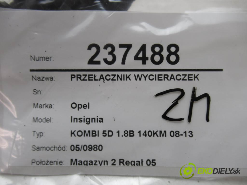 Opel Insignia  2009  KOMBI 5D 1.8B 140KM 08-13 1800 Prepínač stieračov 13500693 (Prepínače, spínače, tlačidlá a ovládače kúrenia)
