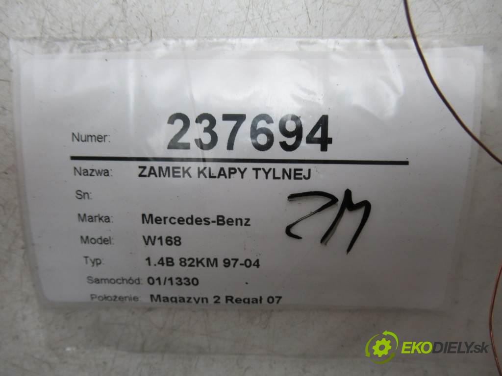 Mercedes-Benz W168  1999  1.4B 82KM 97-04 1400 zámok dveří zadní část A1687400236