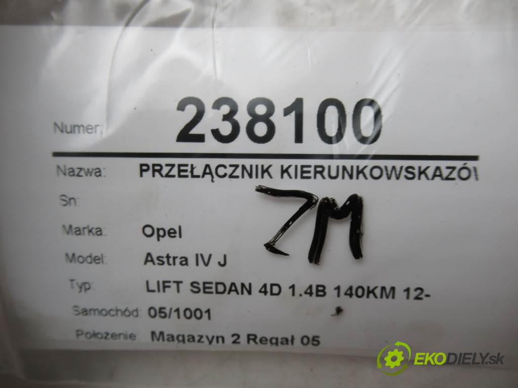 Opel Astra IV J  2017  LIFT SEDAN 4D 1.4B 140KM 12- 1364 Prepínač smeroviek 20941129 (Prepínače, spínače, tlačidlá a ovládače kúrenia)
