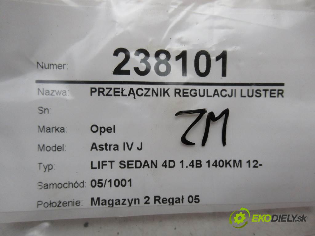 Opel Astra IV J  2017  LIFT SEDAN 4D 1.4B 140KM 12- 1364 Prepínač nastavenia spätných zrkadiel 13271827 (Prepínače, spínače, tlačidlá a ovládače kúrenia)