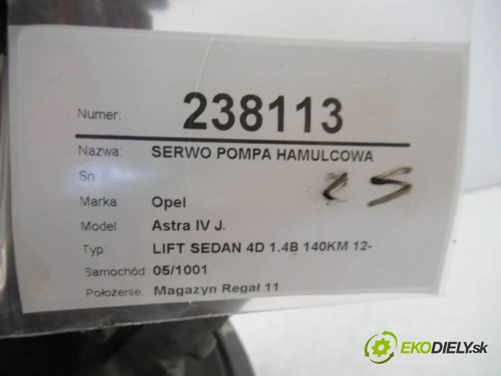 Opel Astra IV J  2017  LIFT SEDAN 4D 1.4B 140KM 12- 1364 posilovač pumpa brzdová 39071131 (Posilovače brzd)