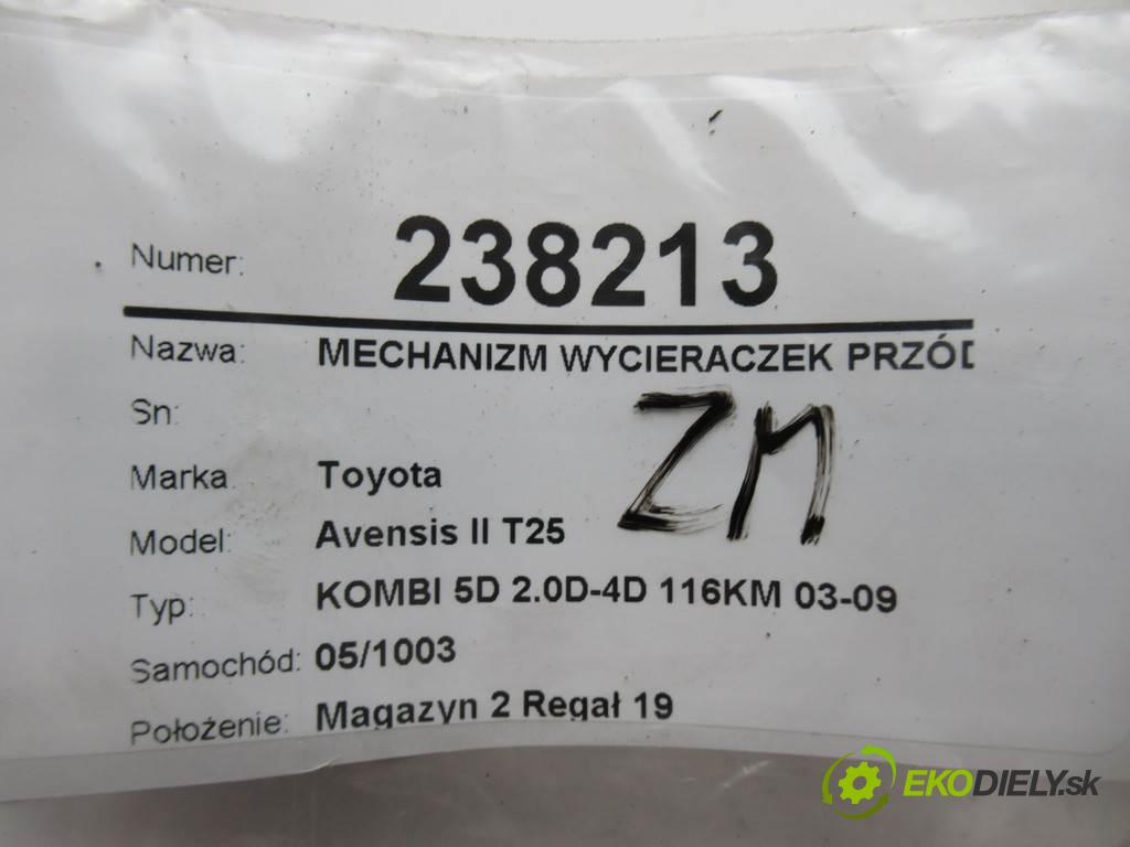 Toyota Avensis II T25  2004  KOMBI 5D 2.0D-4D 116KM 03-09 2000 Mechanizmus stieračov predný 85110-05060 (Motorčeky stieračov predné)