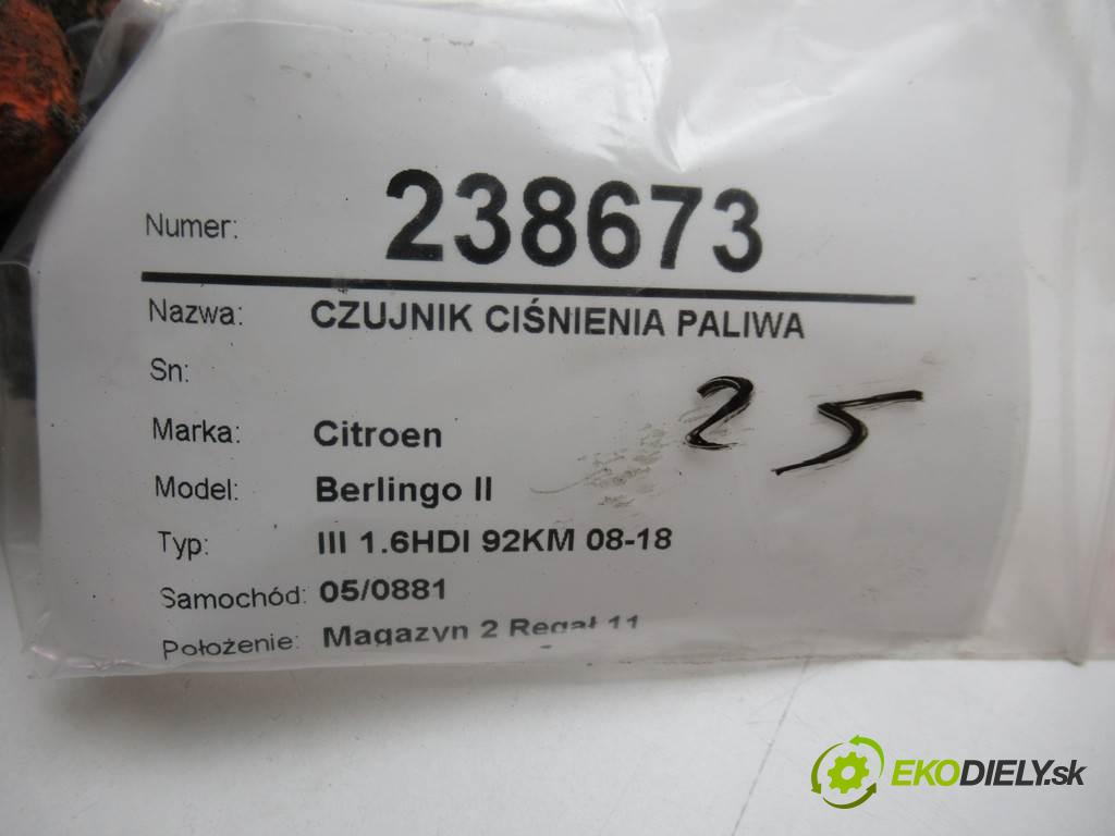 Citroen Berlingo II  2011 68 kw III 1.6HDI 92KM 08-18 1560 snímač tlaku paliva 9670076780 (Snímače)