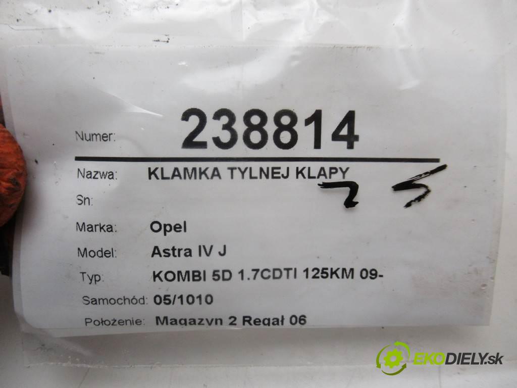 Opel Astra IV J  2011  KOMBI 5D 1.7CDTI 125KM 09- 1700 klika zadní část dveří 13298054